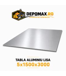 Tabla aluminiu lisa 5mm, 1500x3000mm (1050A)